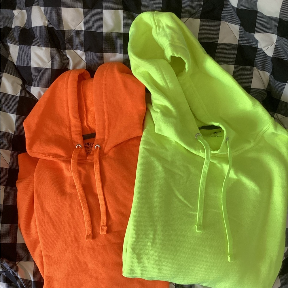PAIR of neon hoodies!